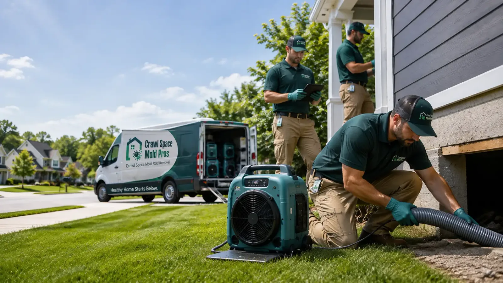 Crawl Space Mold Removal in West Bend, IA